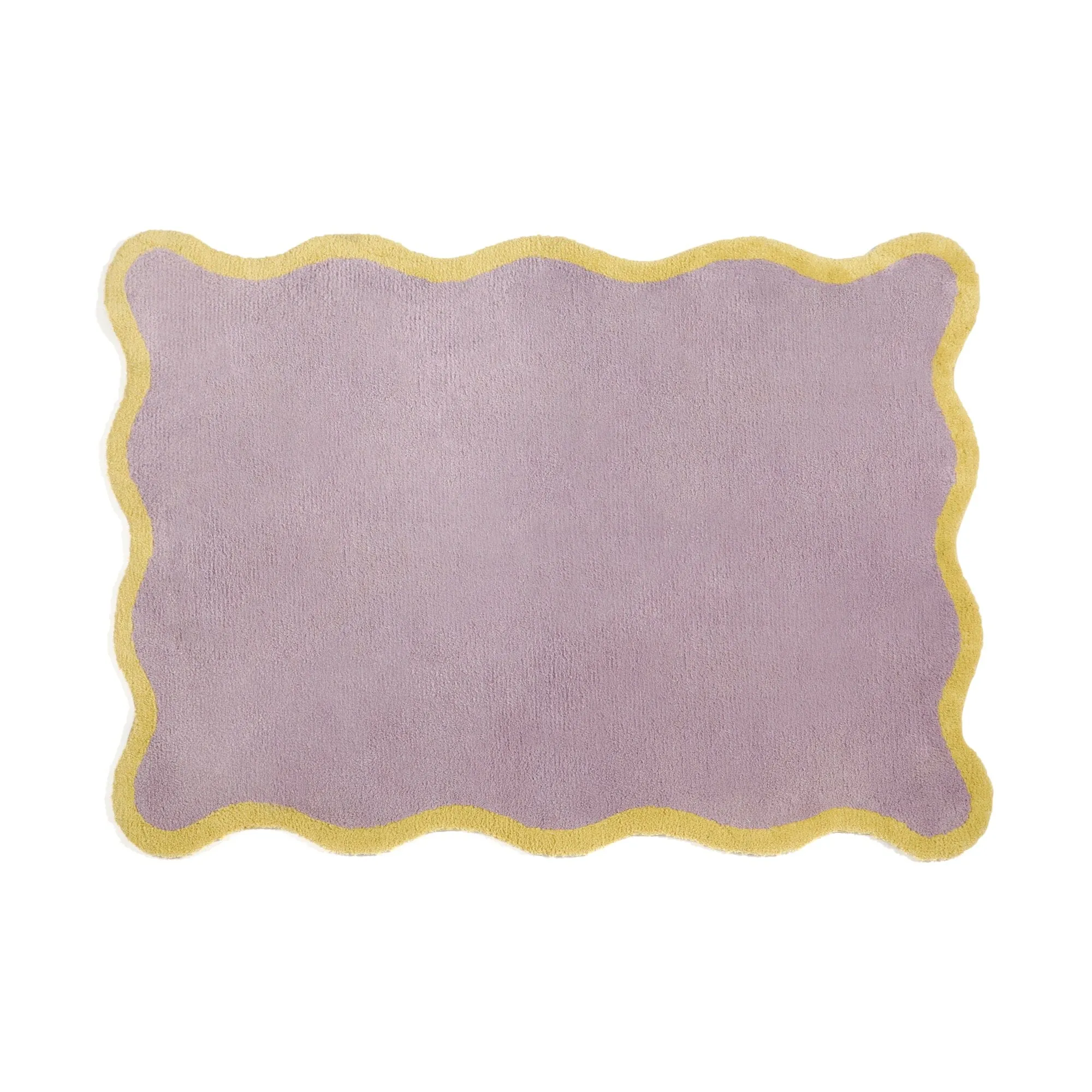 Wave Frame Rug M 2000 X 1400 Purple X Yellow neutral everyday carpet