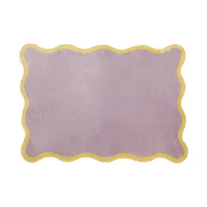 Wave Frame Rug M 2000 X 1400 Purple X Yellow neutral everyday carpet