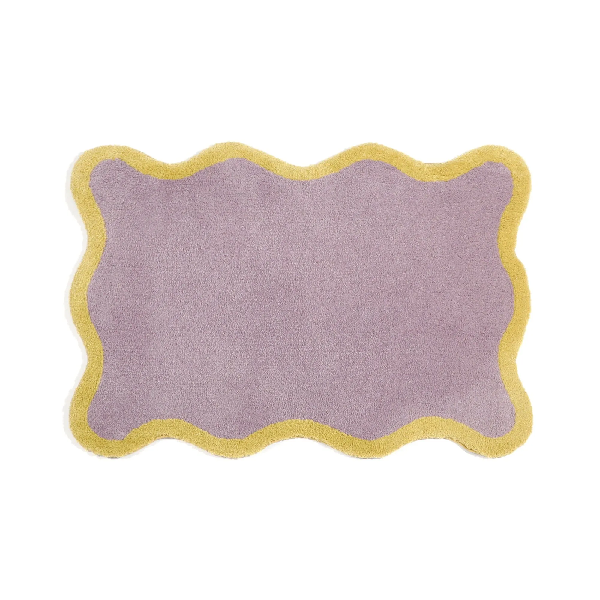 Wave Frame Rug S 1400 X 1000 Purple X Yellow neutral everyday carpet