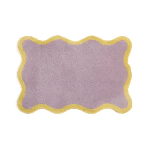 Wave Frame Rug S 1400 X 1000 Purple X Yellow neutral everyday carpet