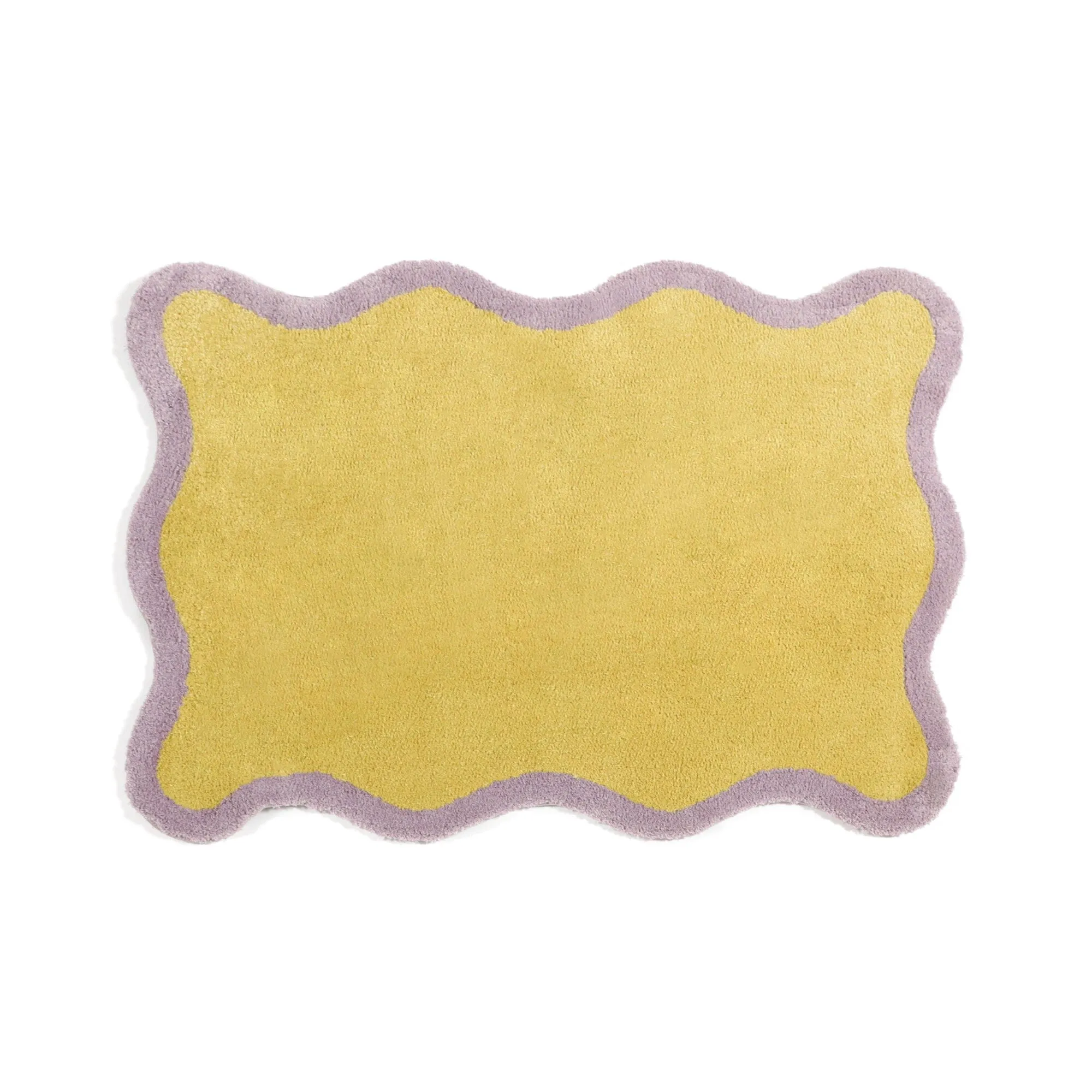 Wave Frame Rug S 1400 X 1000 Yellow X Purple neutral everyday carpet