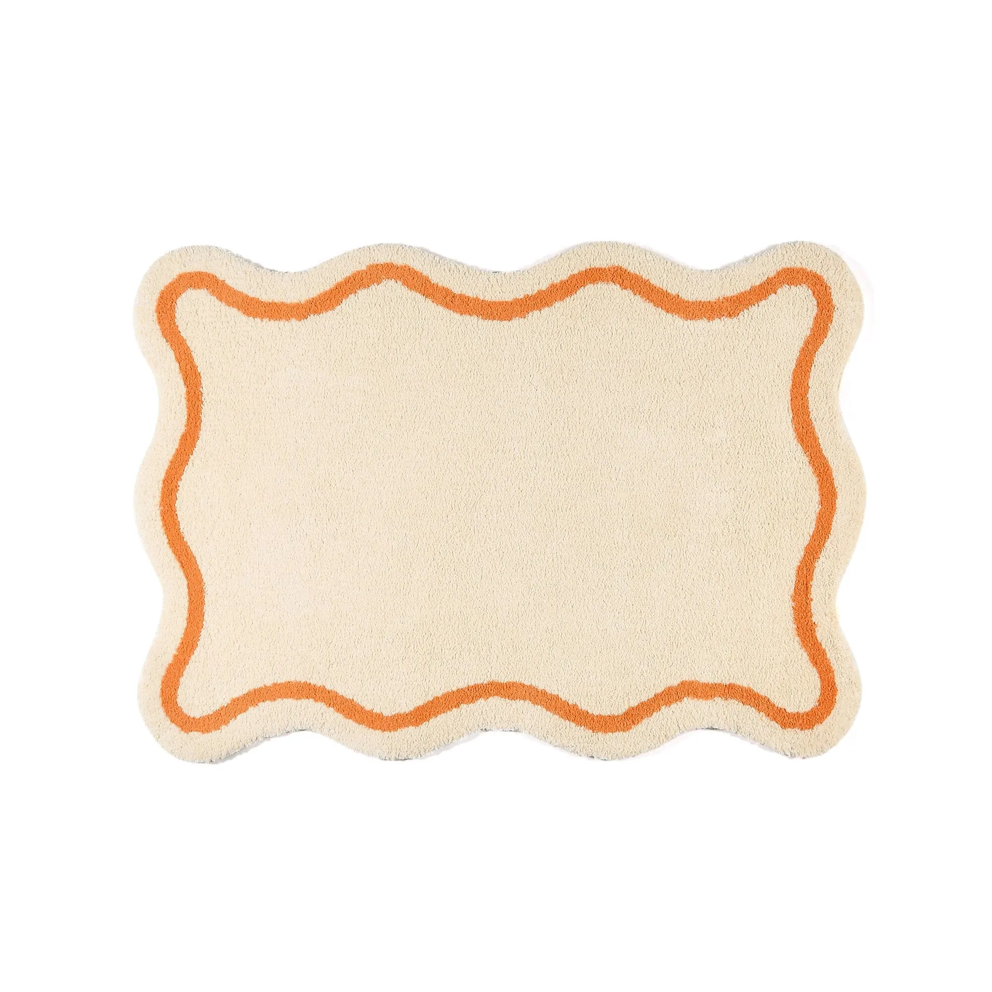 Wave Line Rug S W1400D1000 Ivory neutral everyday carpet