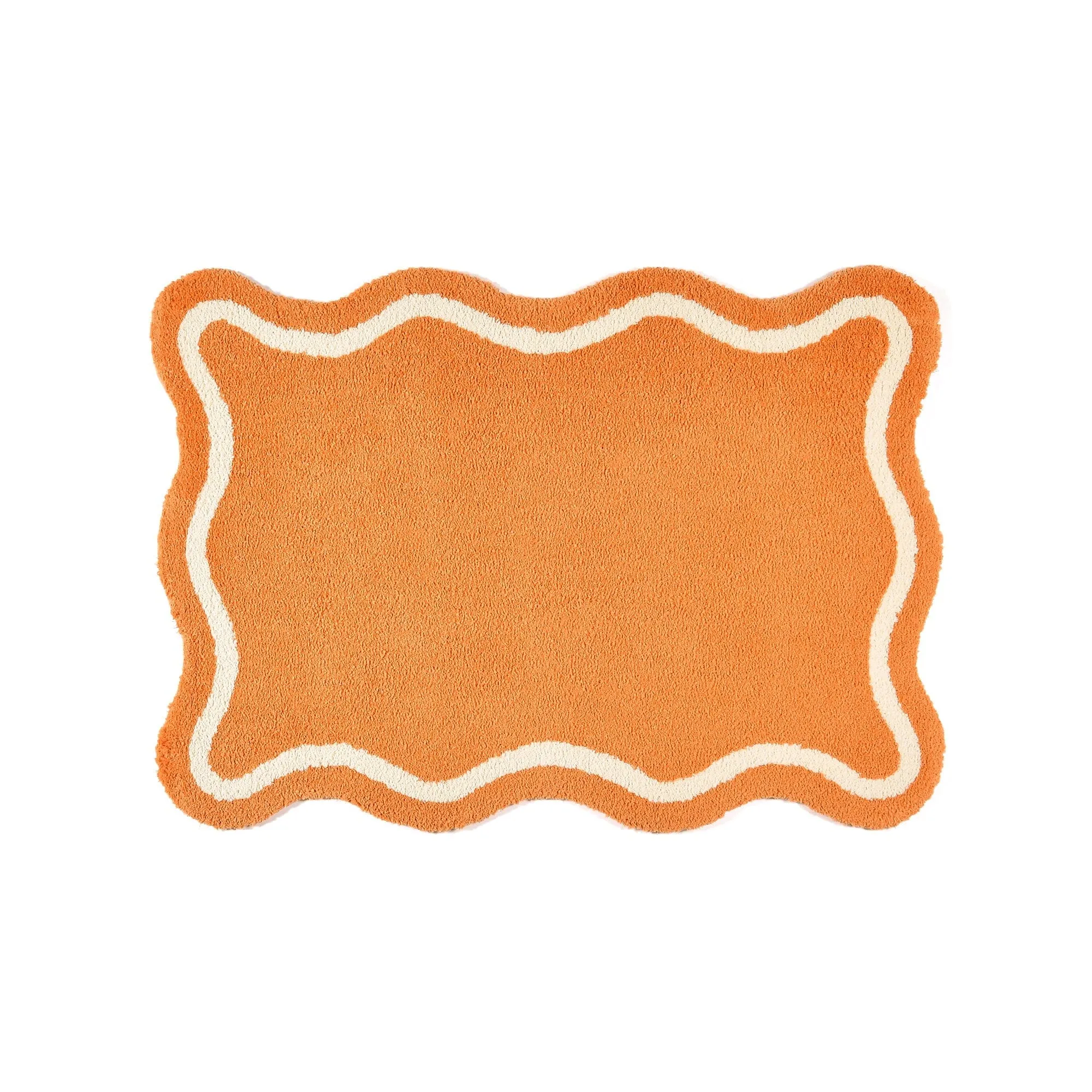 Wave Line Rug S W1400D1000 Orange neutral everyday carpet
