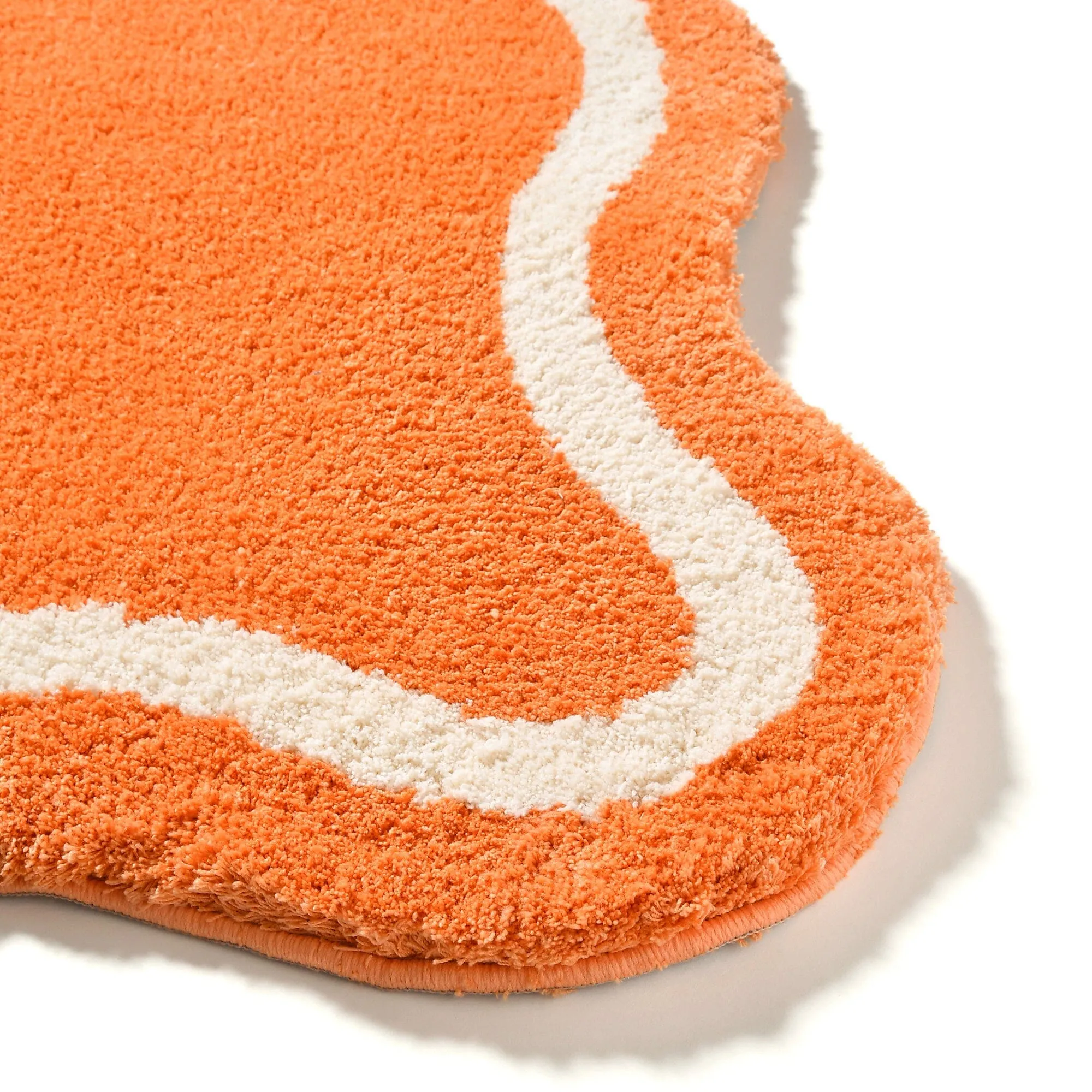 Wave Line Rug S W1400D1000 Orange