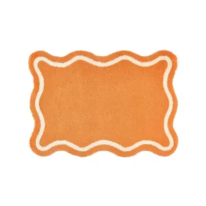 Wave Line Rug S W1400D1000 Orange neutral everyday carpet