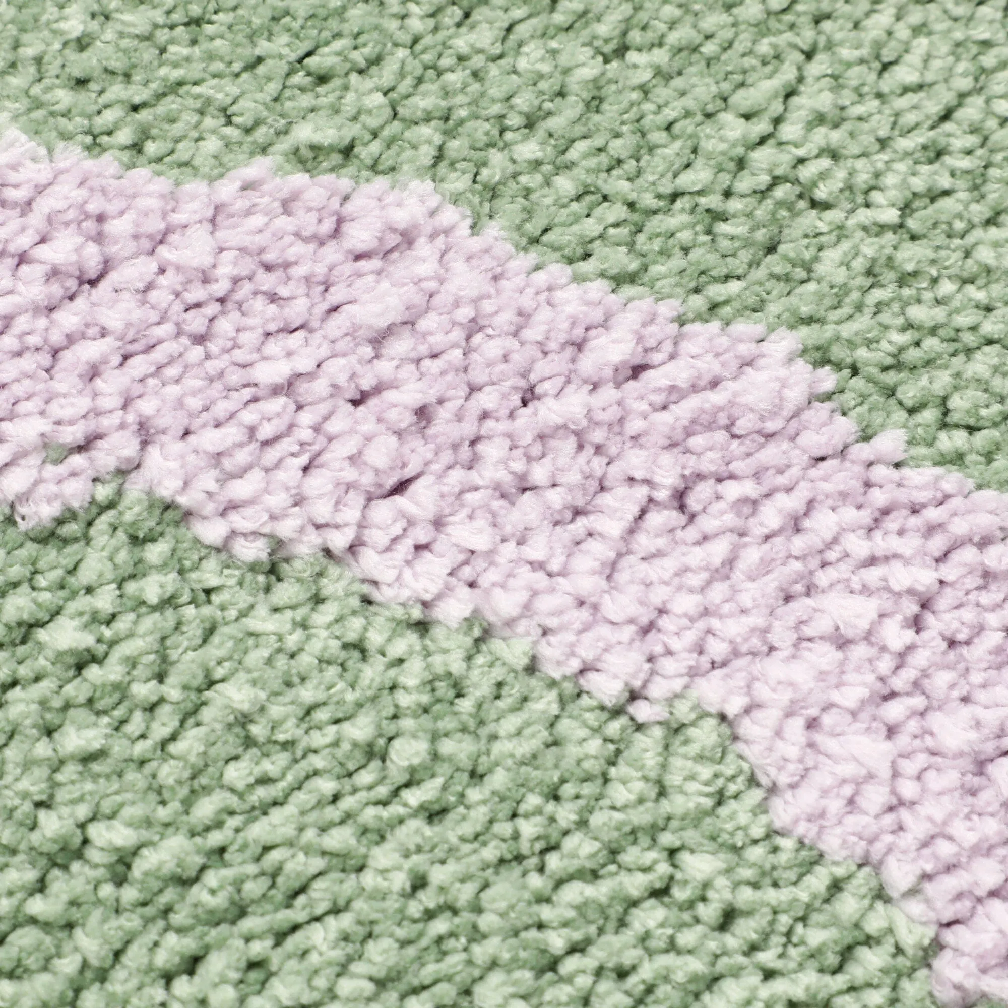 Wave Stripe Mat Light Green X Purple