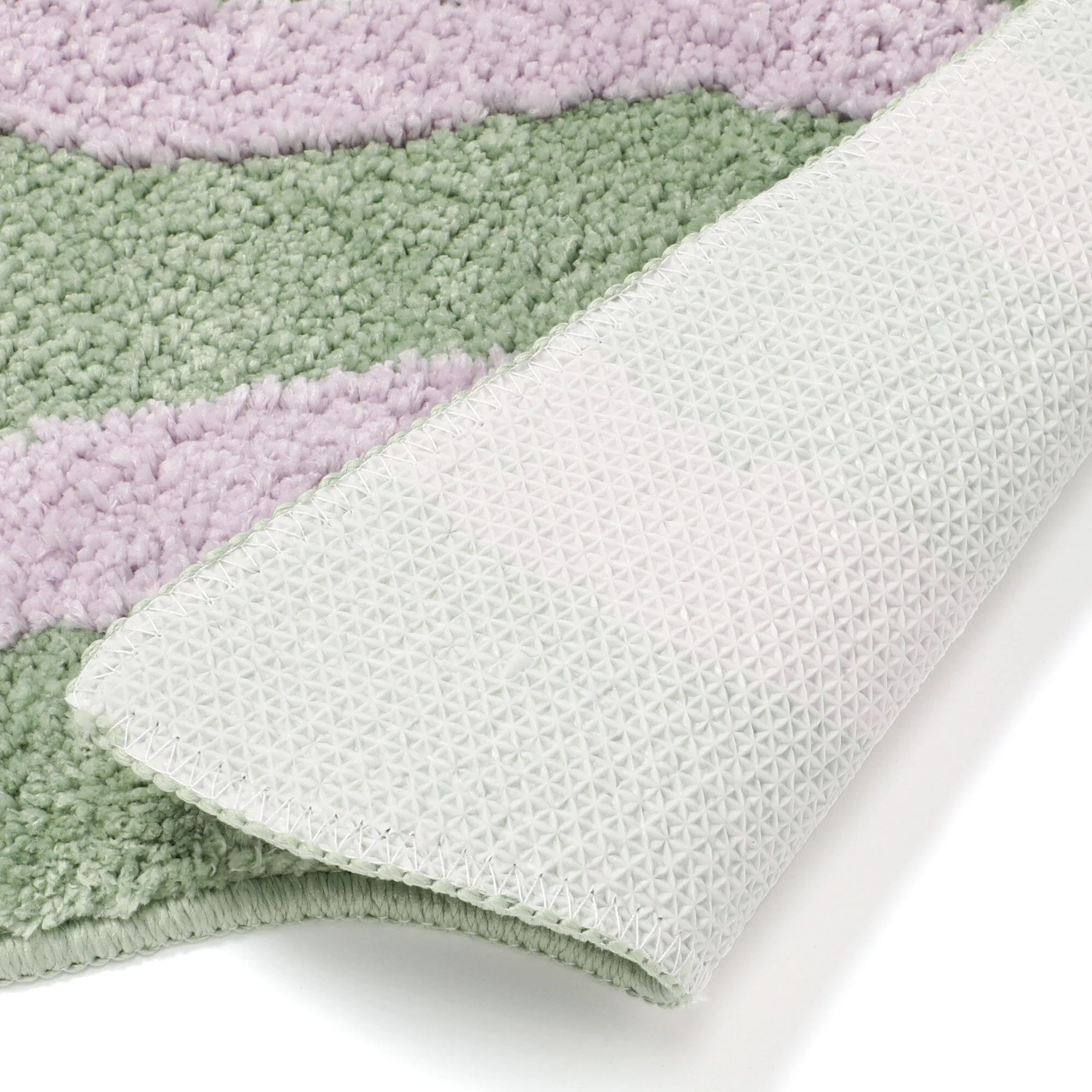 Wave Stripe Mat Light Green X Purple