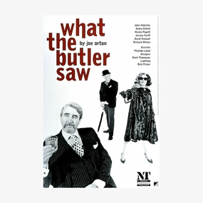 What the Butler Saw 1995 Print star pattern wallpaper