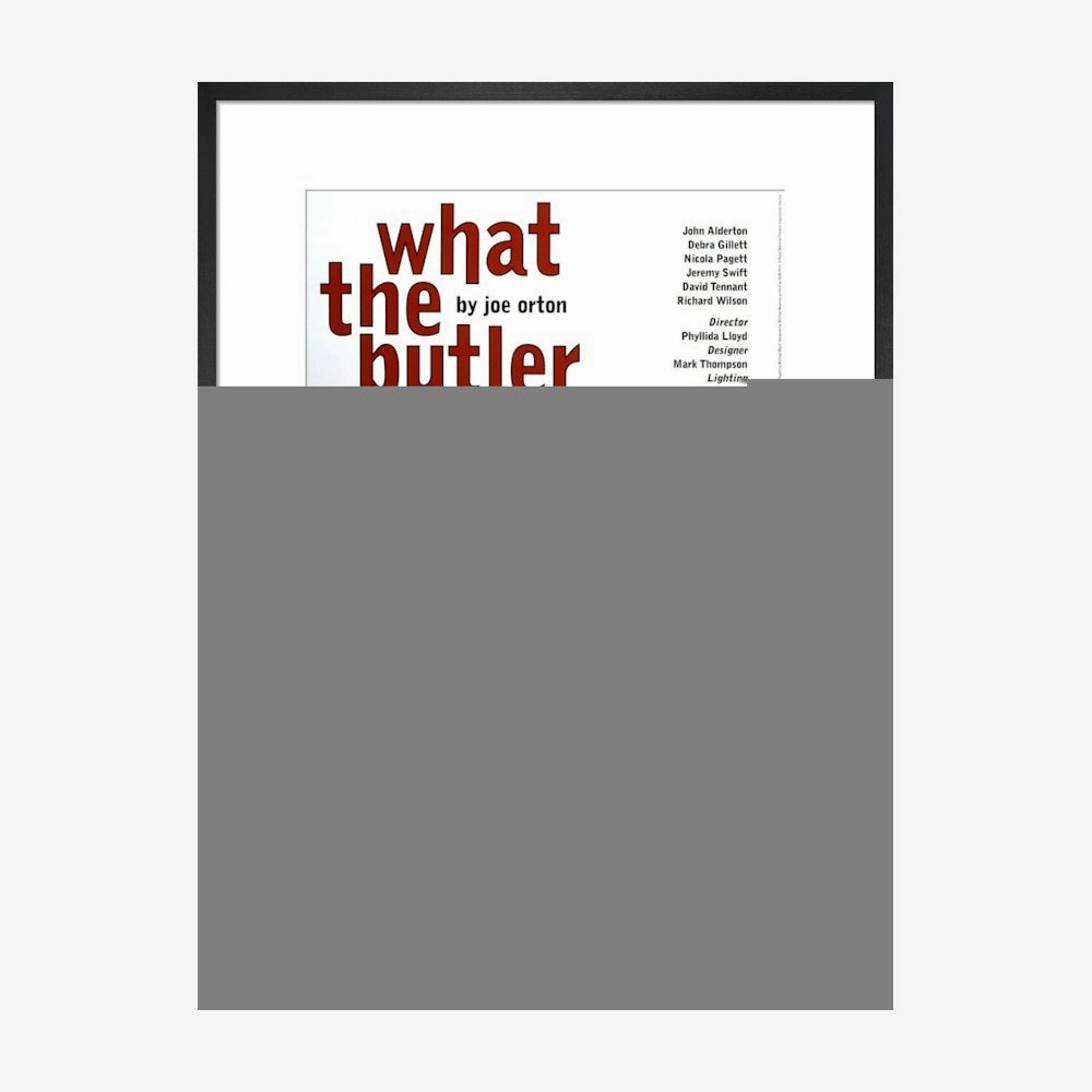 What the Butler Saw 1995 Print