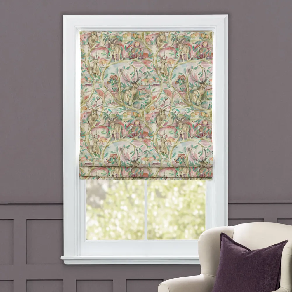 Whinlatter Printed Cotton Made to Measure Roman Blinds Russett