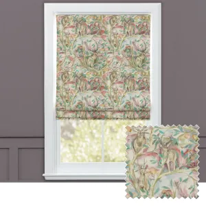 Whinlatter Printed Cotton Made to Measure Roman Blinds Russett chic floor carpet  