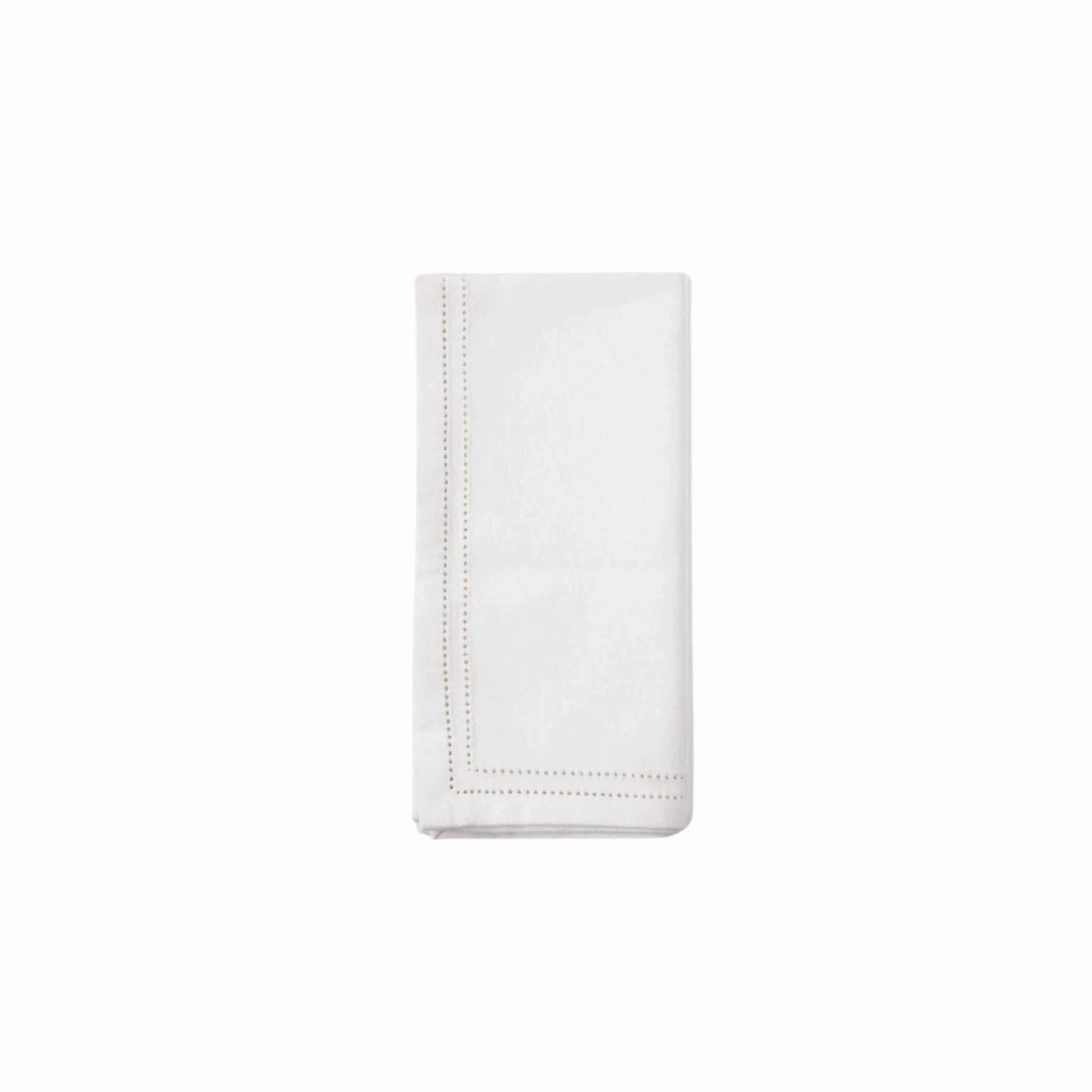 White Cocktail Napkins with Double Eyelet Border cute desktop display