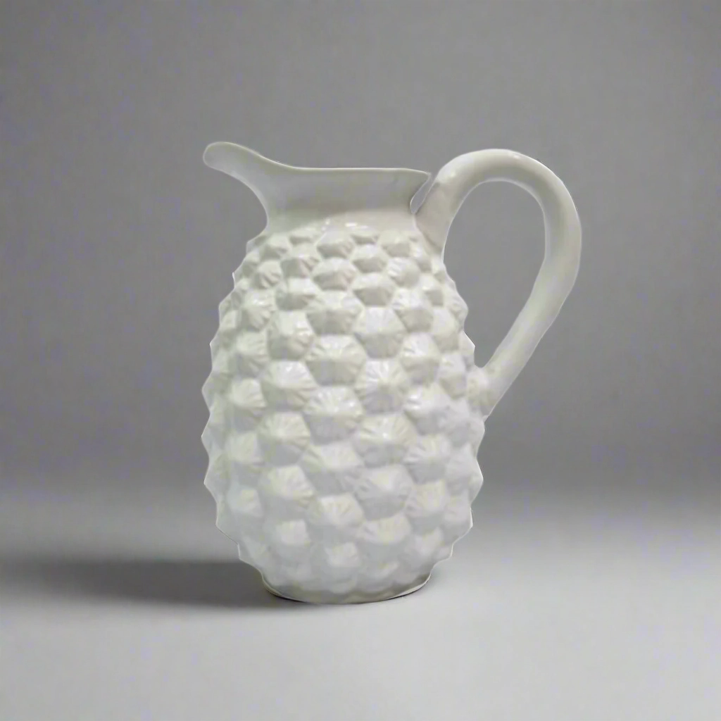 White Jade Pine Jug decorative home ornament