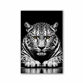 White Jaguar by Adrian Vieriu framed mural artwork
