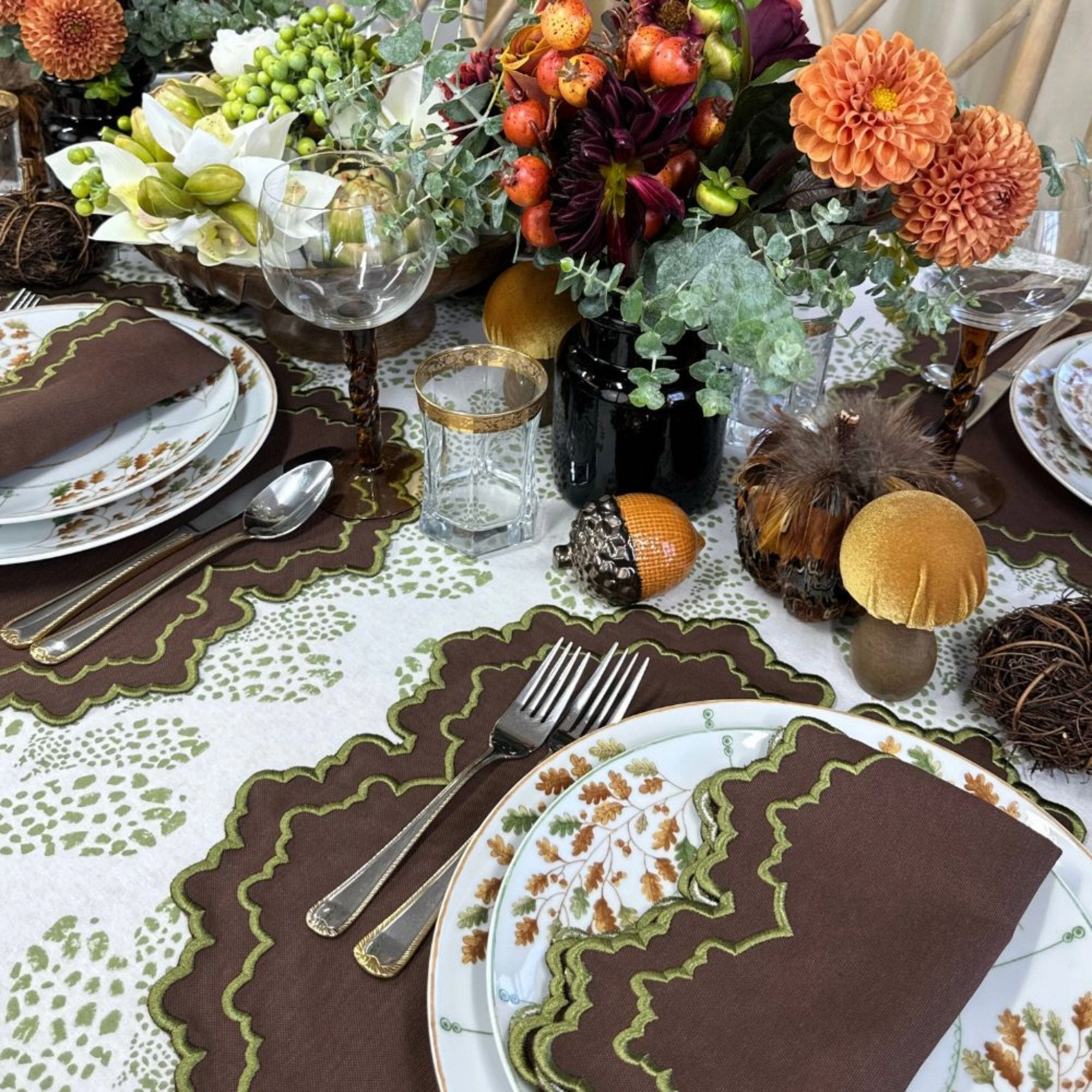 Whitley Napkin in Cocoa, Set of 4
