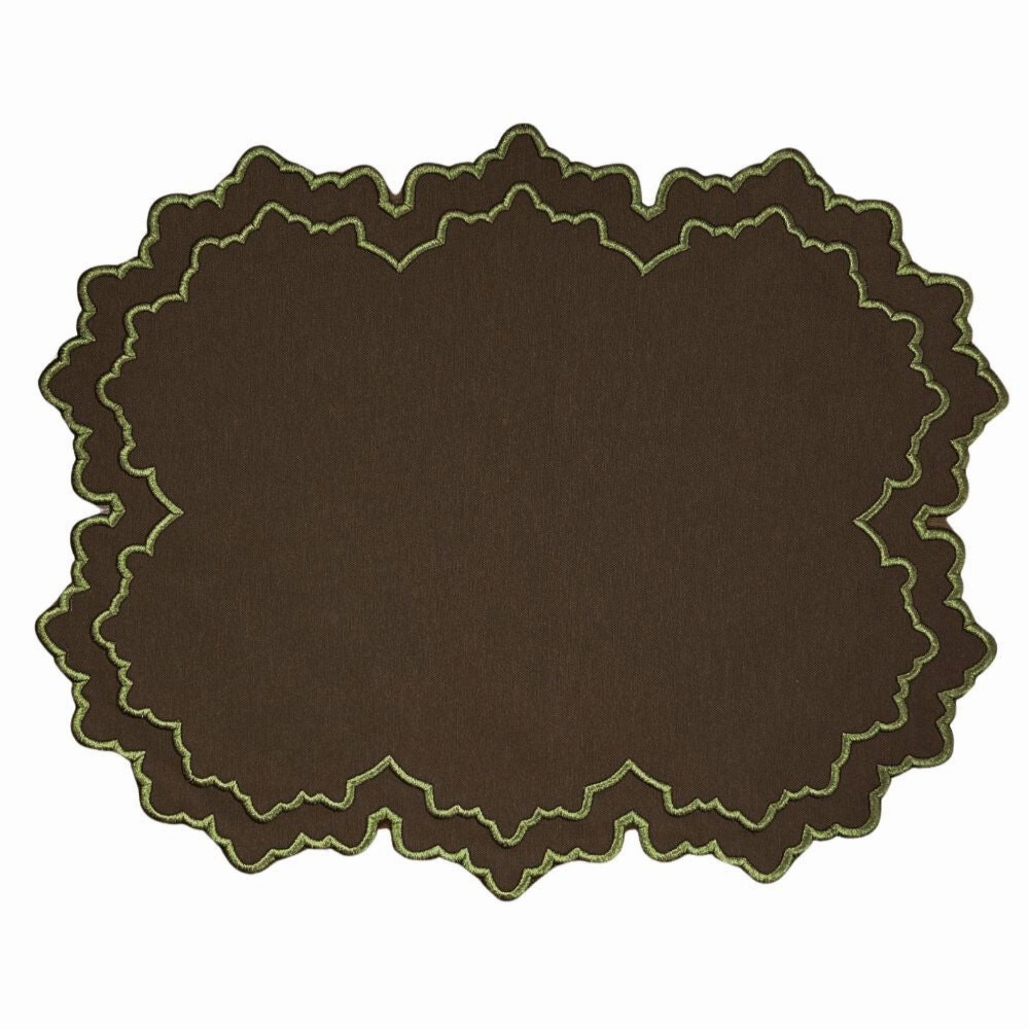 Whitley Placemat in Cocoa, Set of 4 mini desktop sculpture