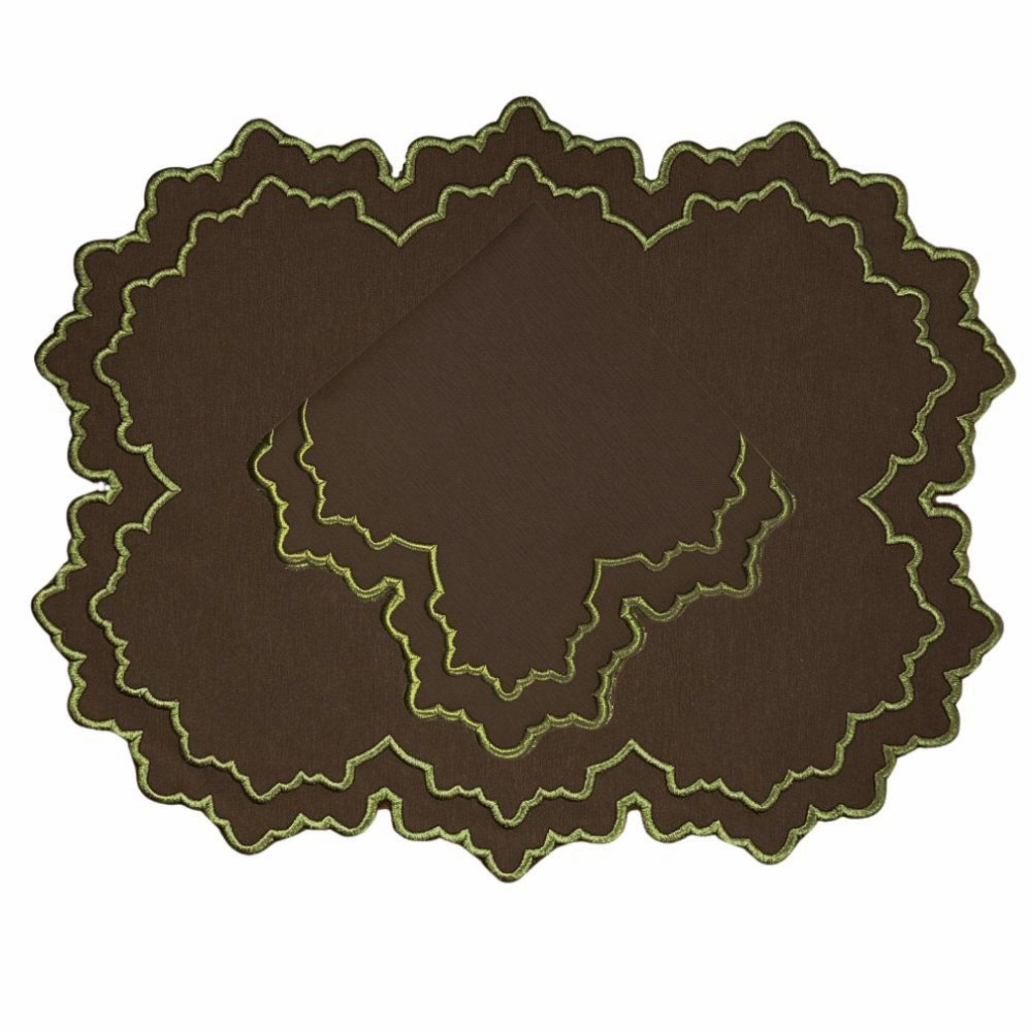 Whitley Placemat in Cocoa, Set of 4