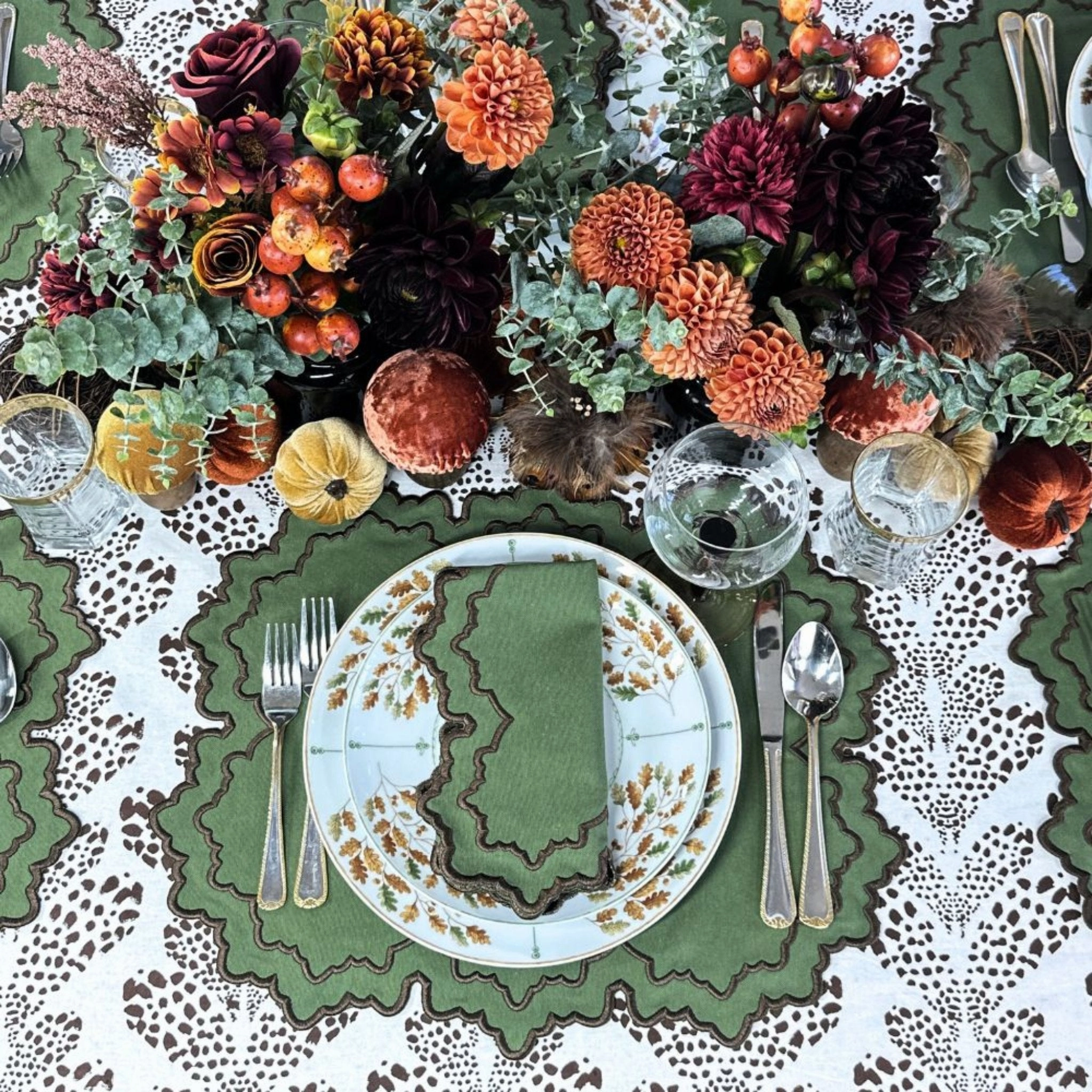 Whitley Placemat in Fern, Set of 4