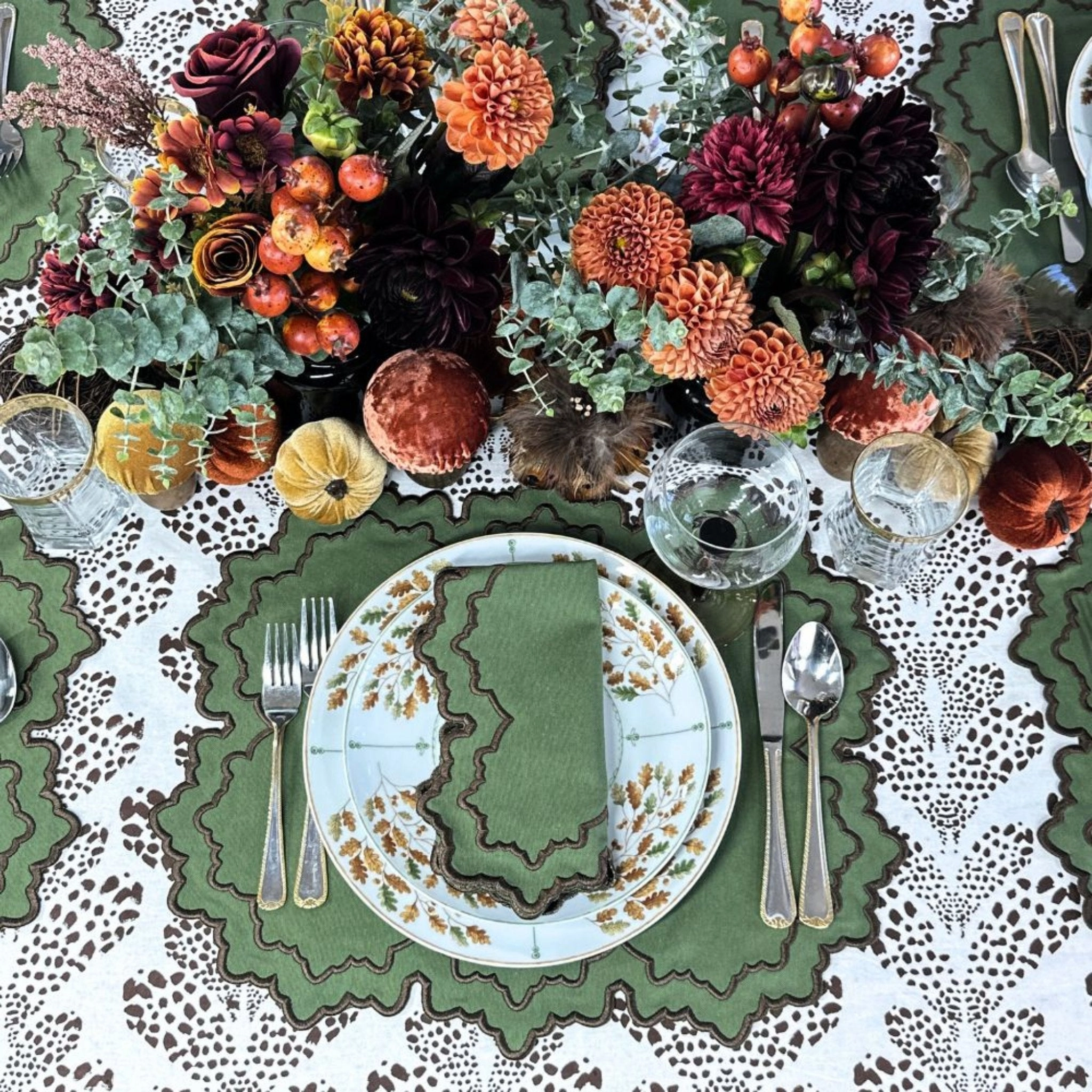 Whitley Placemat in Fern, Set of 4