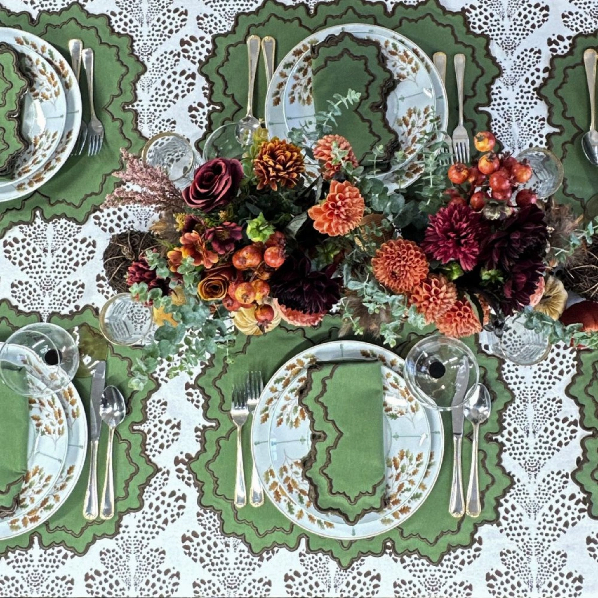 Whitley Placemat in Fern, Set of 4