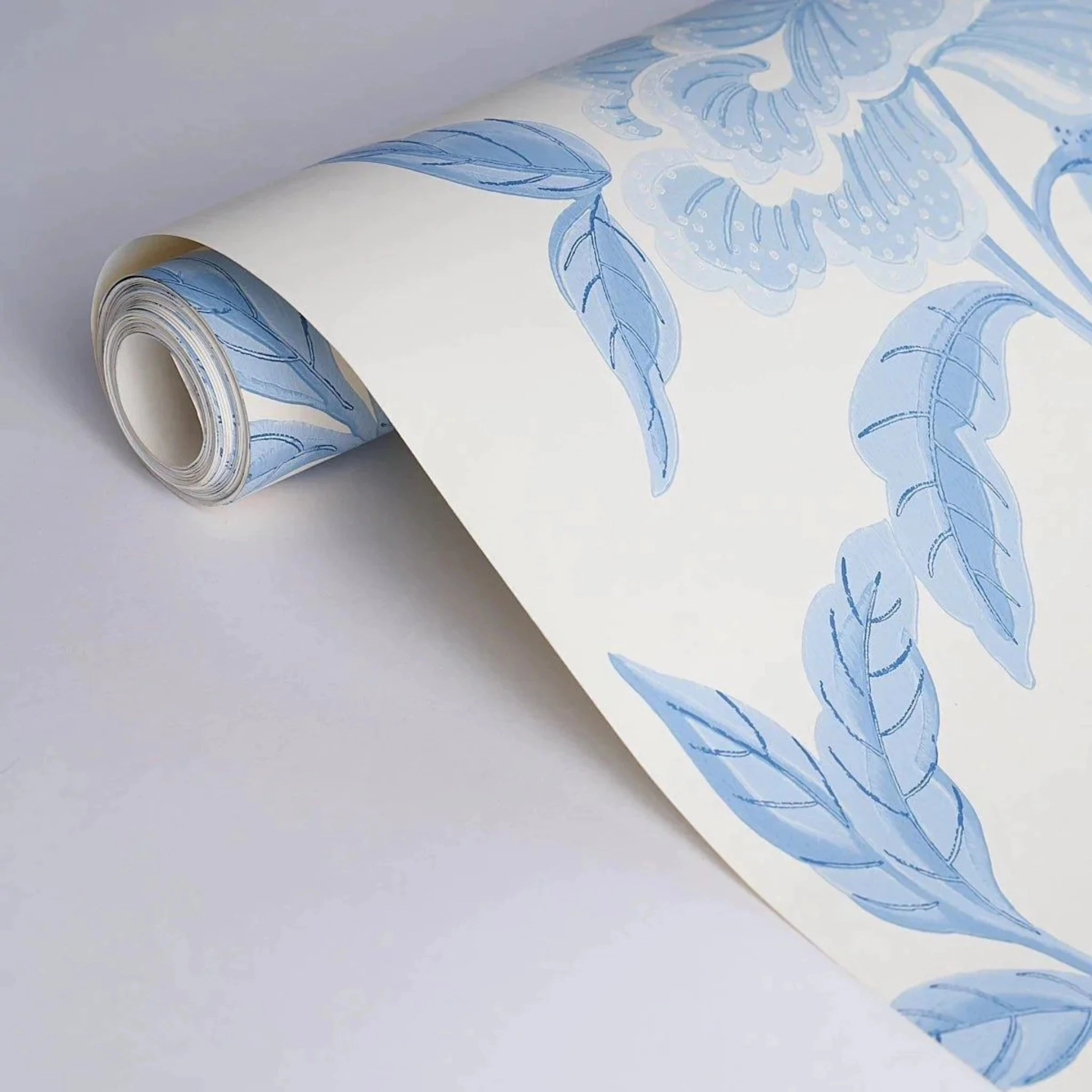 Whitney Floral Wallpaper in Blue
