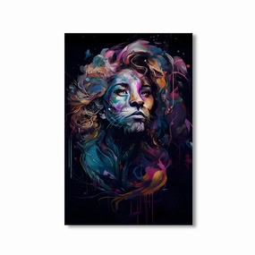 Wild Spirit Art by Juliano de Araujo framed mural artwork