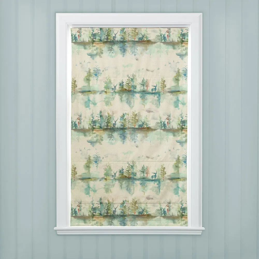 Wilderness Printed Cotton Made to Measure Roman Blinds Topaz