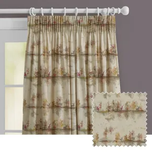 Wilderness Printed Made to Measure Curtains Plum chic floor carpet  