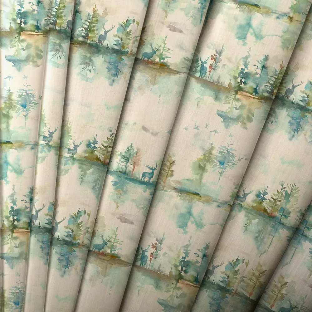 Wilderness Printed Made to Measure Curtains Topaz