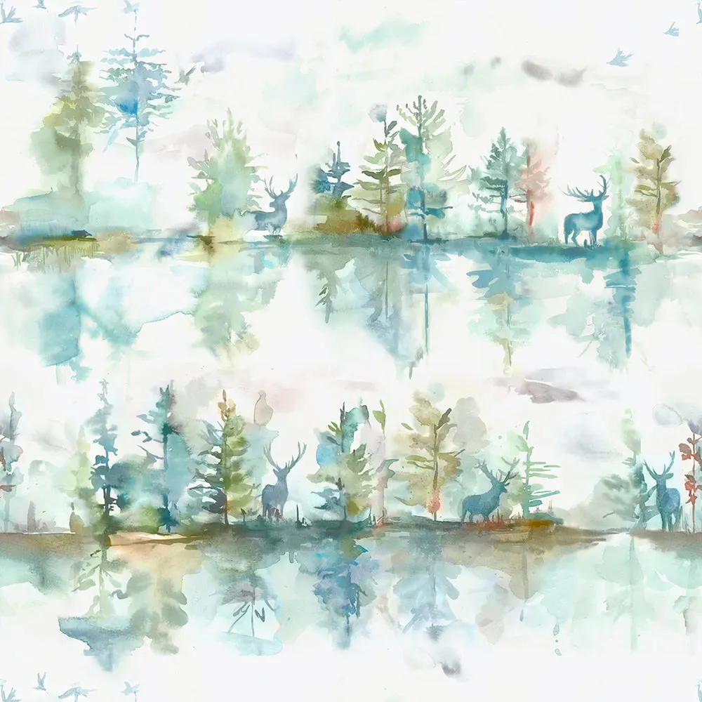 Wilderness Printed Made to Measure Curtains Topaz