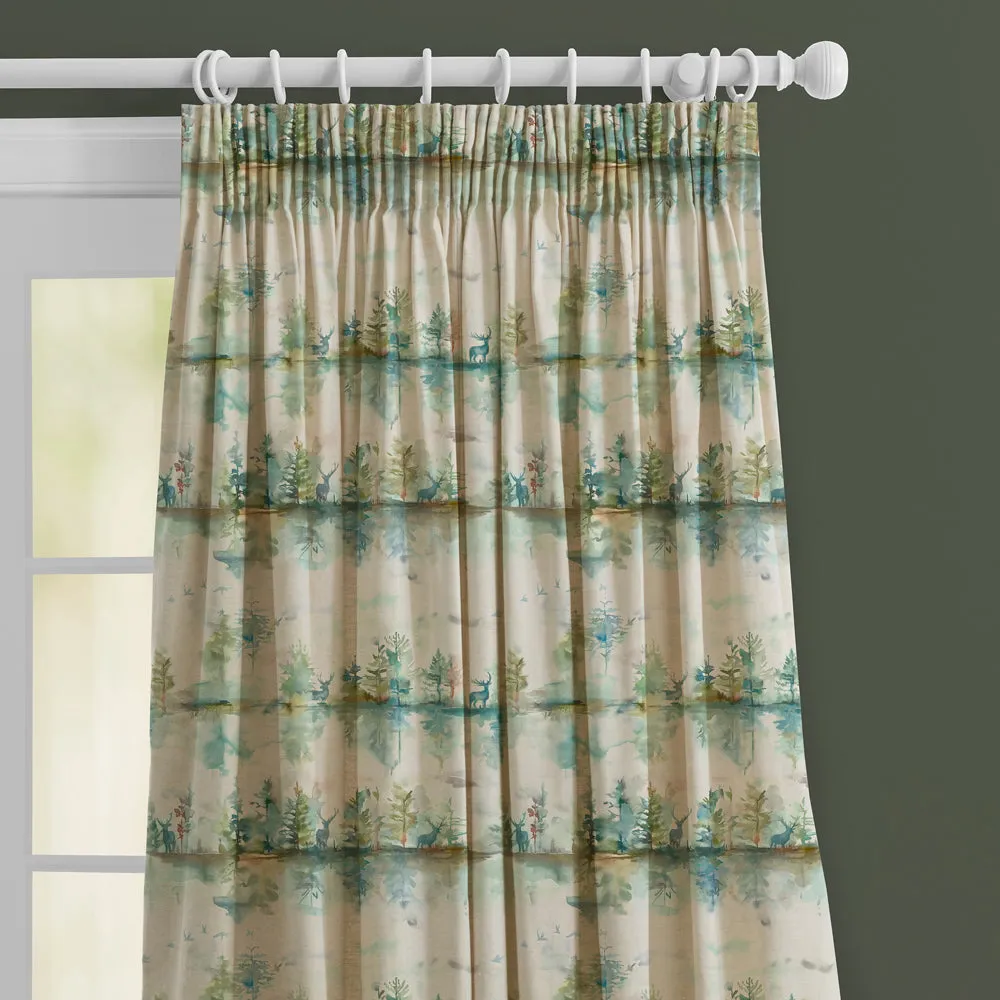 Wilderness Printed Made to Measure Curtains Topaz