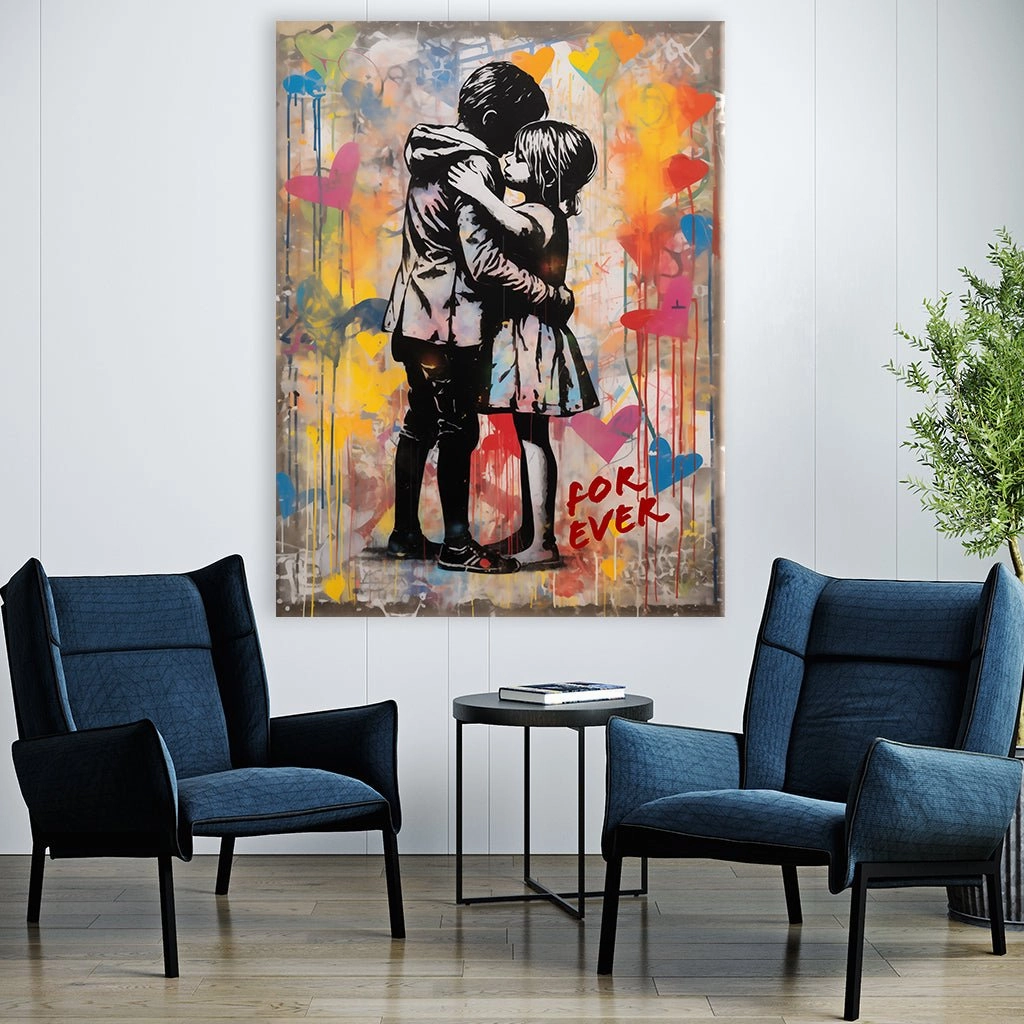Will love you forever - Banksy Style by Frank Daske