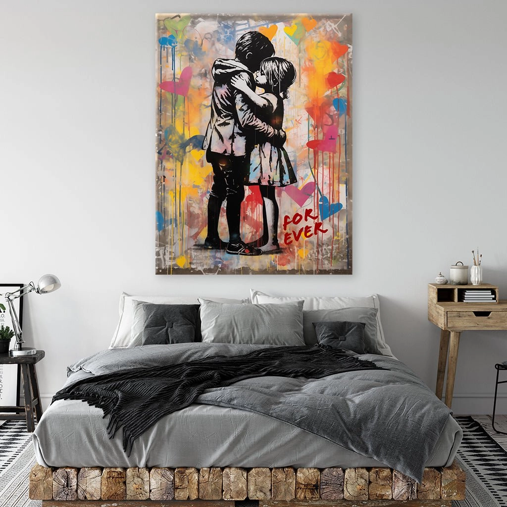 Will love you forever - Banksy Style by Frank Daske