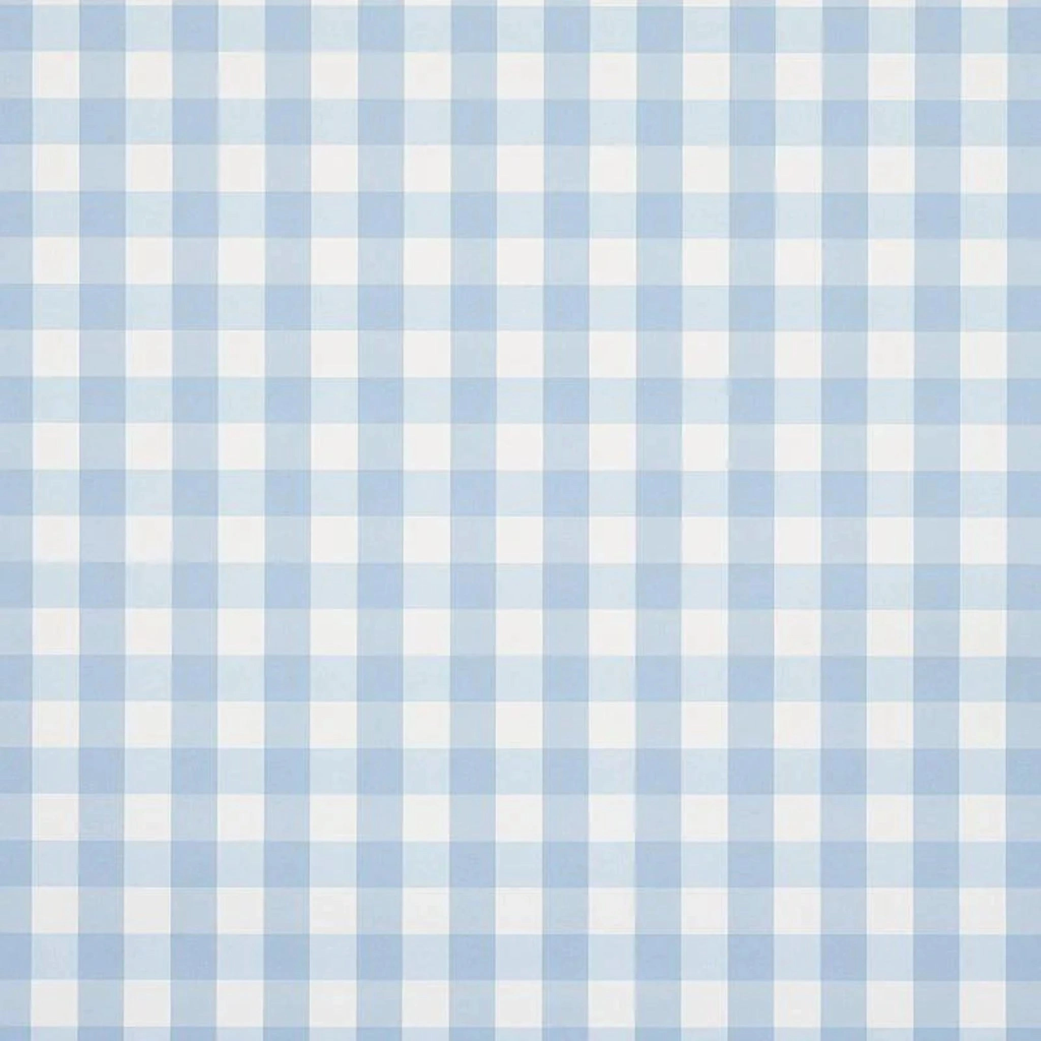 Willa Small Check Wallpaper in Blue paper wall covering