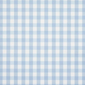 Willa Small Check Wallpaper in Blue paper wall covering