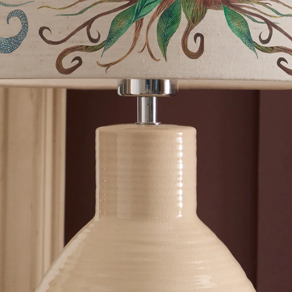 Willow Woods Eva & Epona Complete Table Lamp Cream/Linen