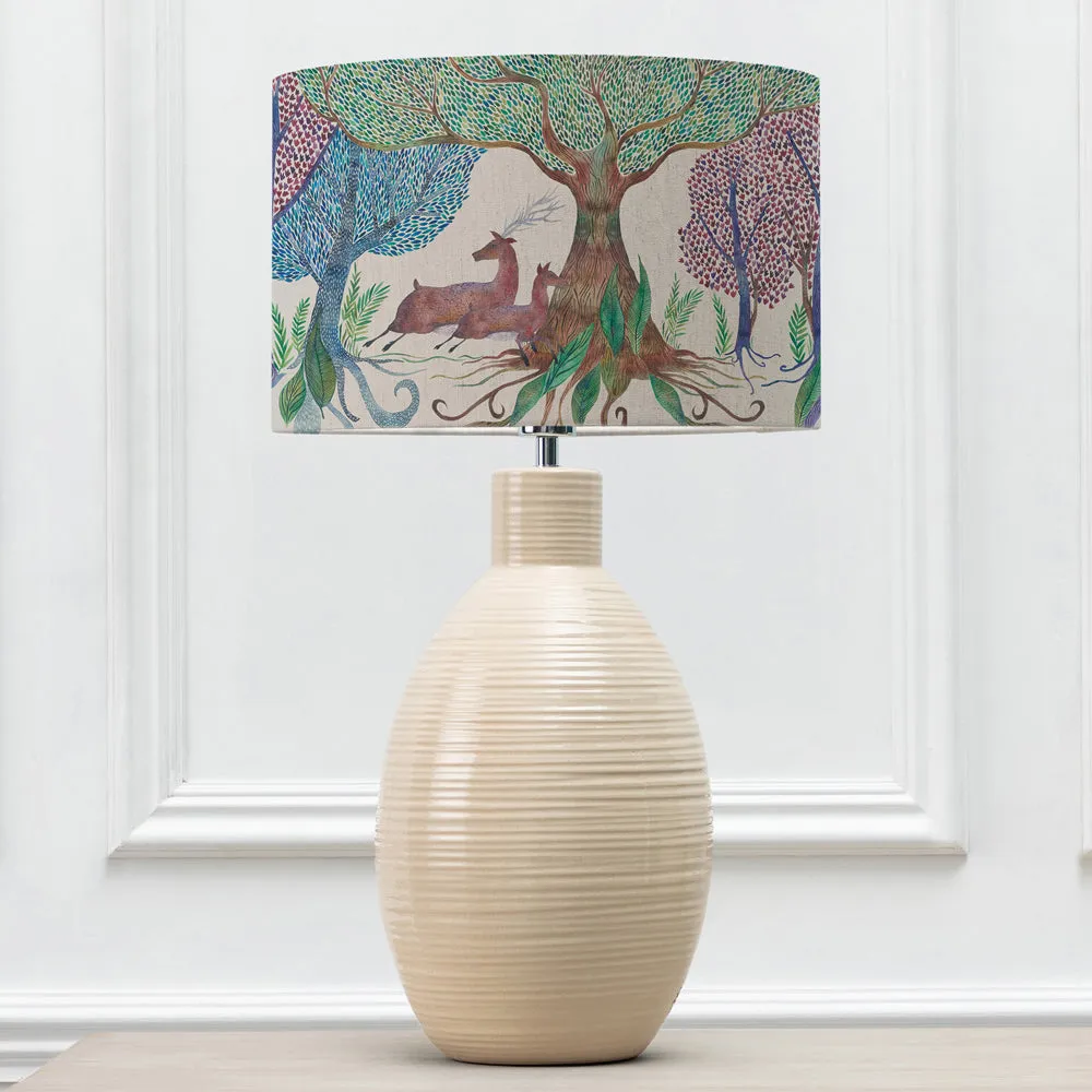 Willow Woods Eva & Epona Complete Table Lamp Cream/Linen
