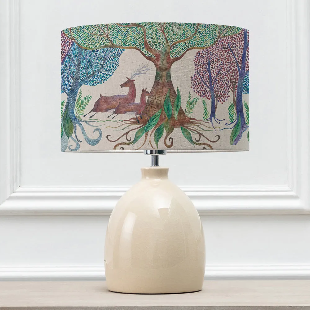 Willow Woods Eva & Leura Complete Table Lamp Cream/Linen