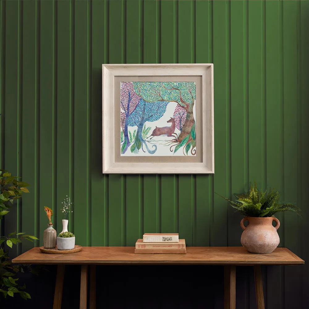 Willow Woods Framed Print Birch