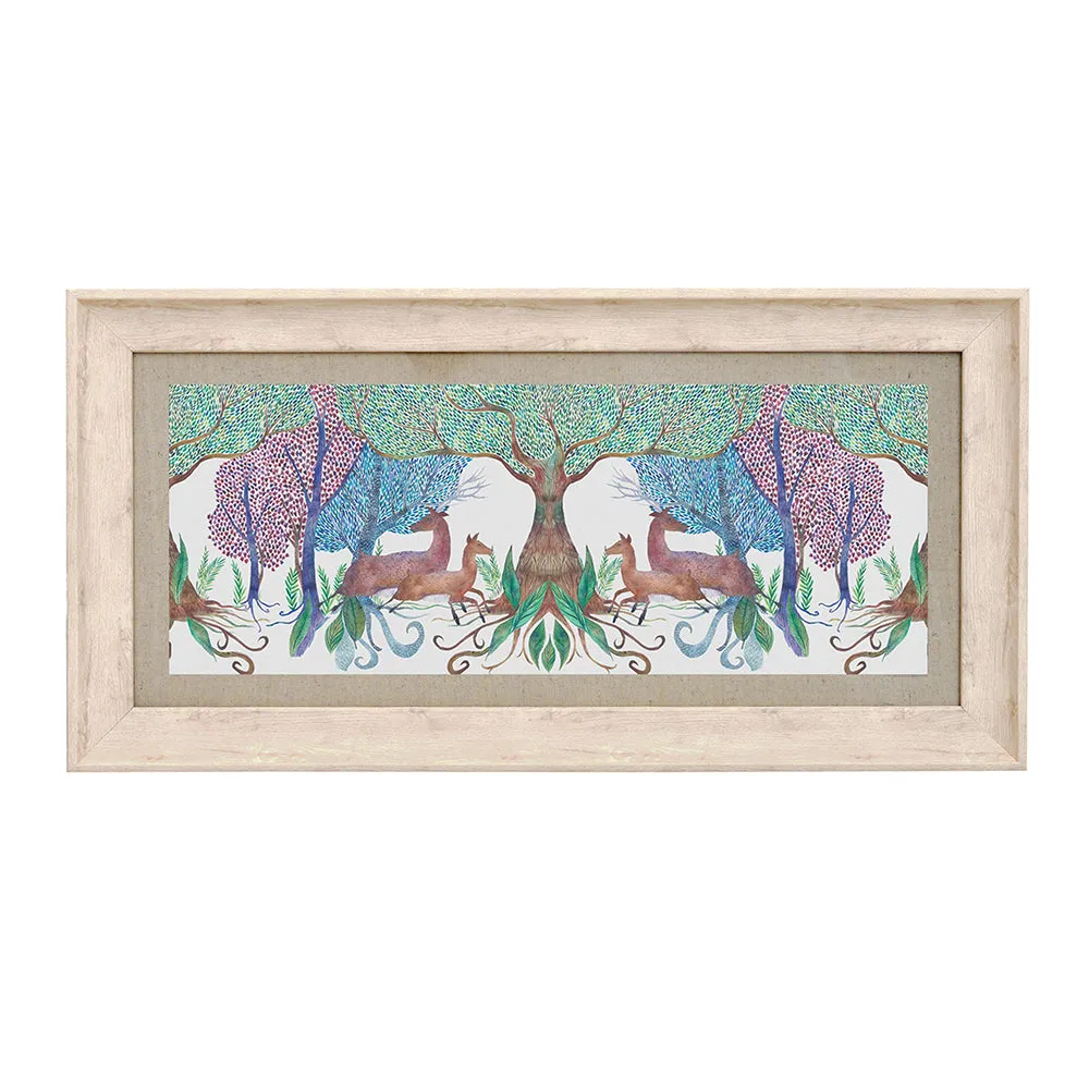 Willow Woods Framed Print Birch