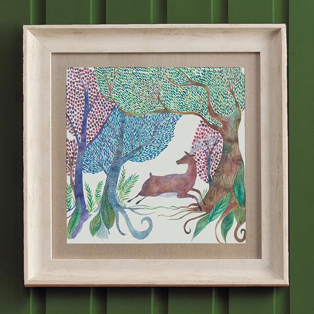 Willow Woods Framed Print Birch