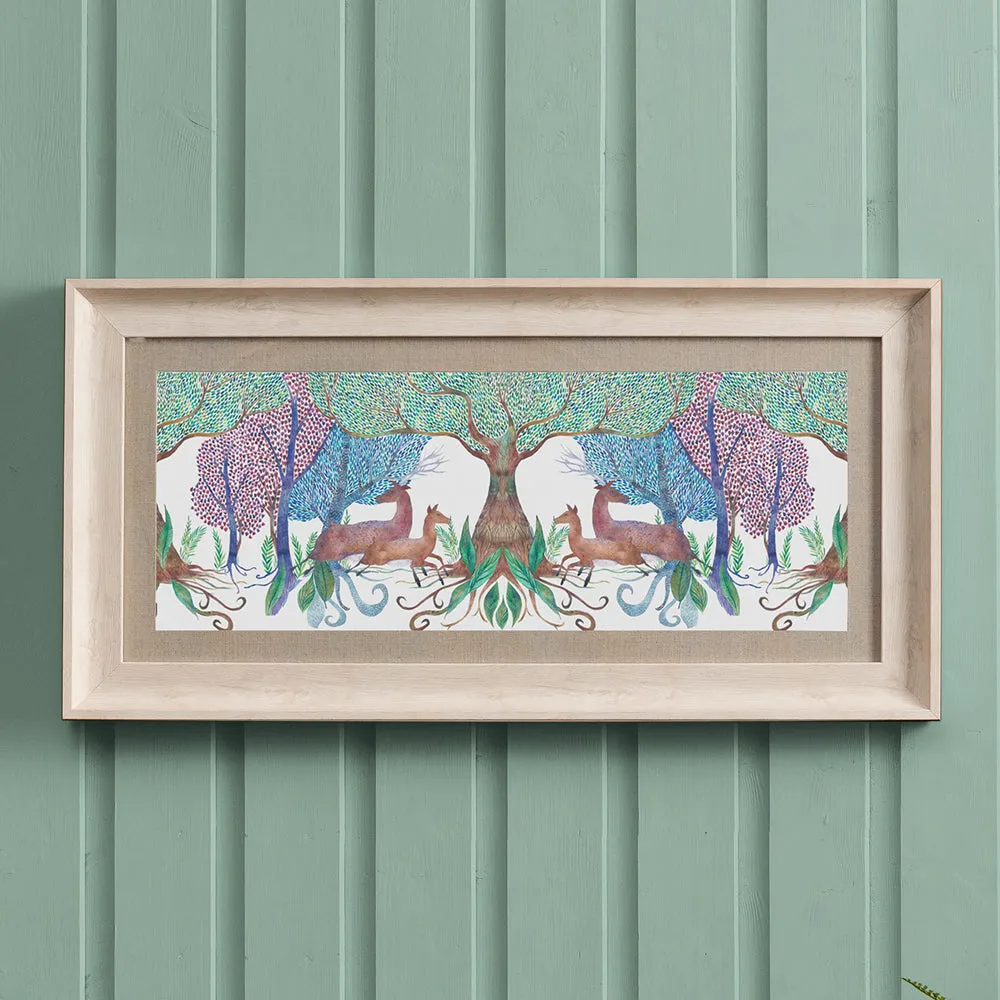 Willow Woods Framed Print Birch modern fashion rug  