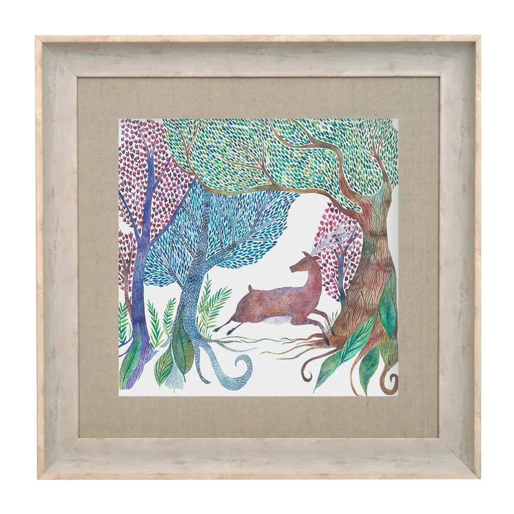 Willow Woods Framed Print Birch