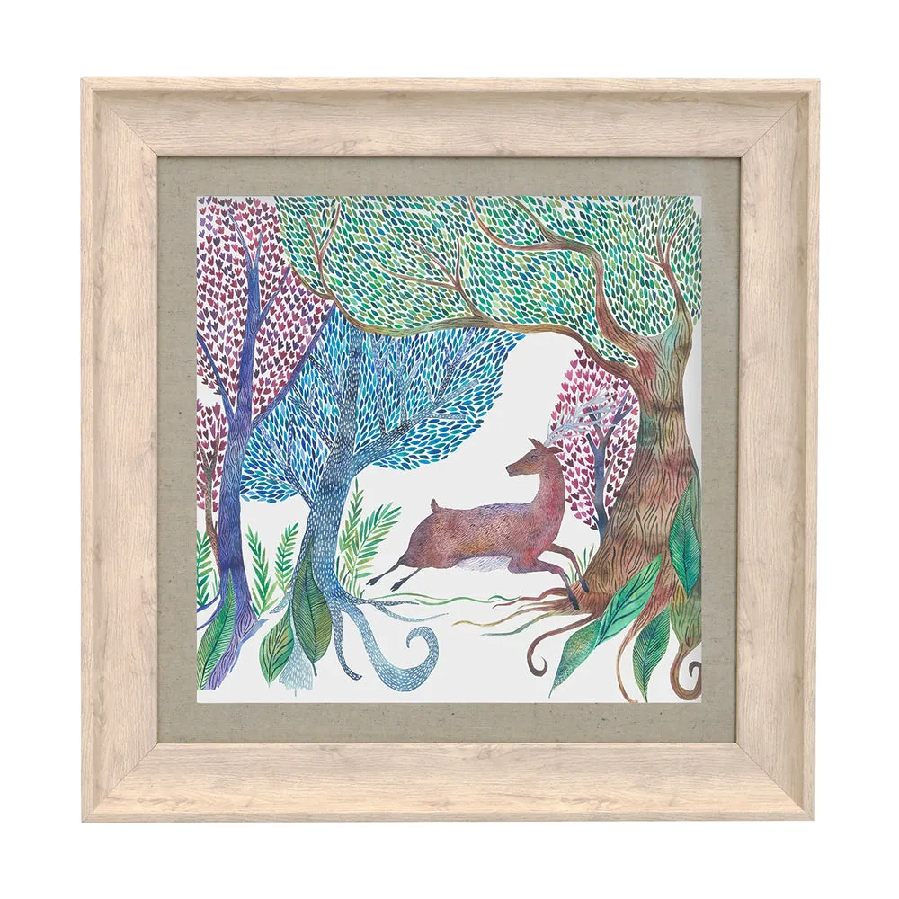 Willow Woods Framed Print Birch