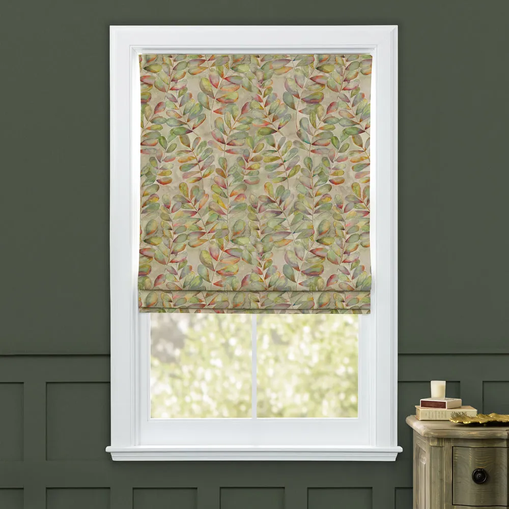 Willowsmere Printed Cotton Made to Measure Roman Blinds Coral