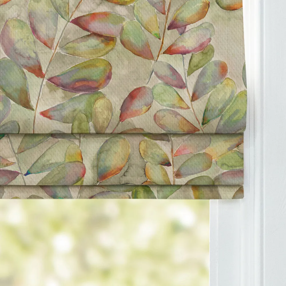 Willowsmere Printed Cotton Made to Measure Roman Blinds Coral