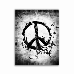 Wings Of Peace by David Drake framed mural artwork
