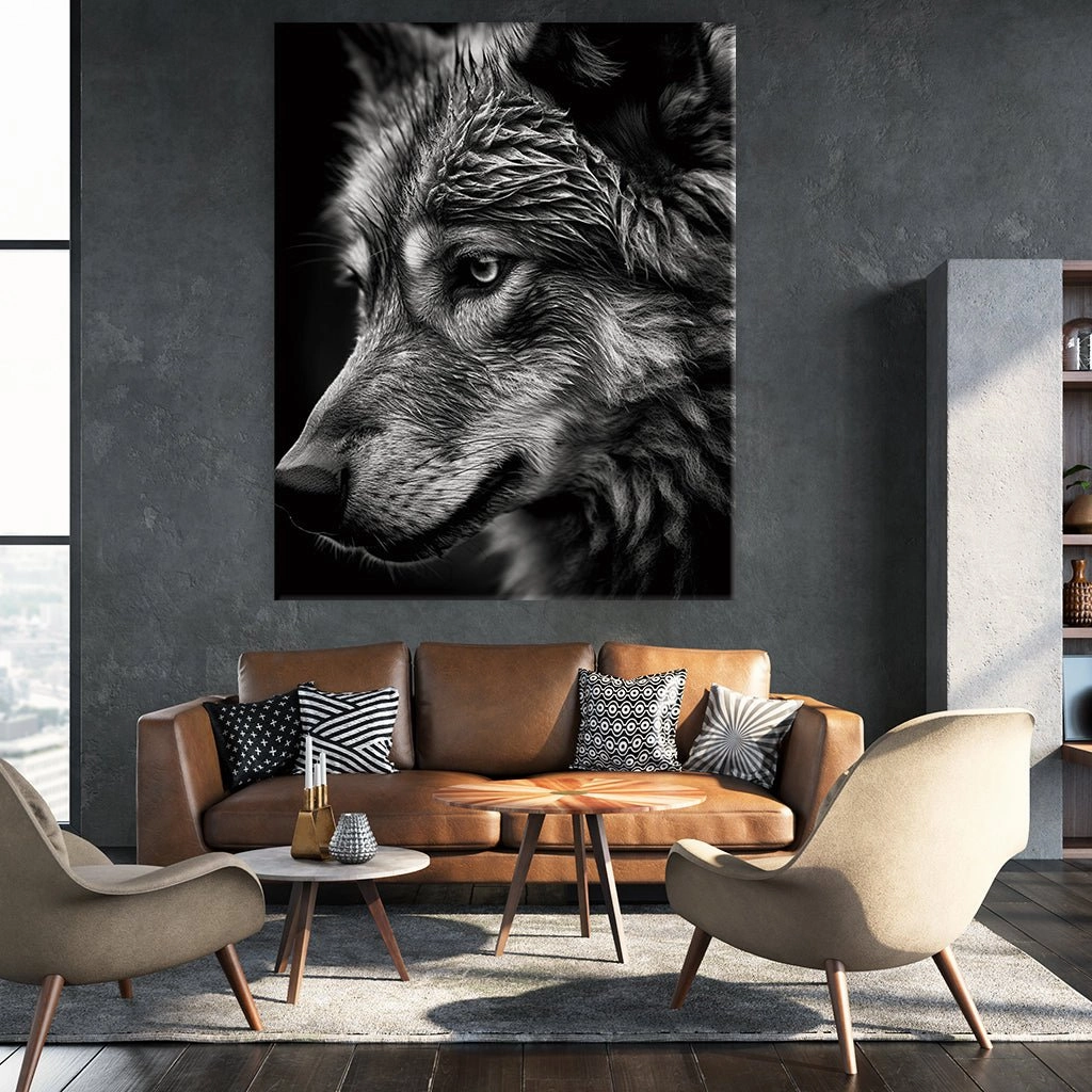 Wolf Closeup by Henrivaux