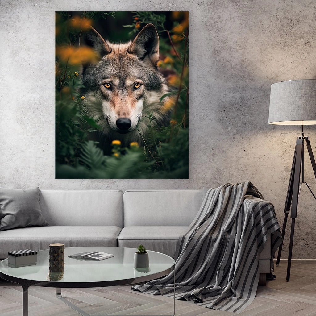 Wolf Flowers by Zenzdesign