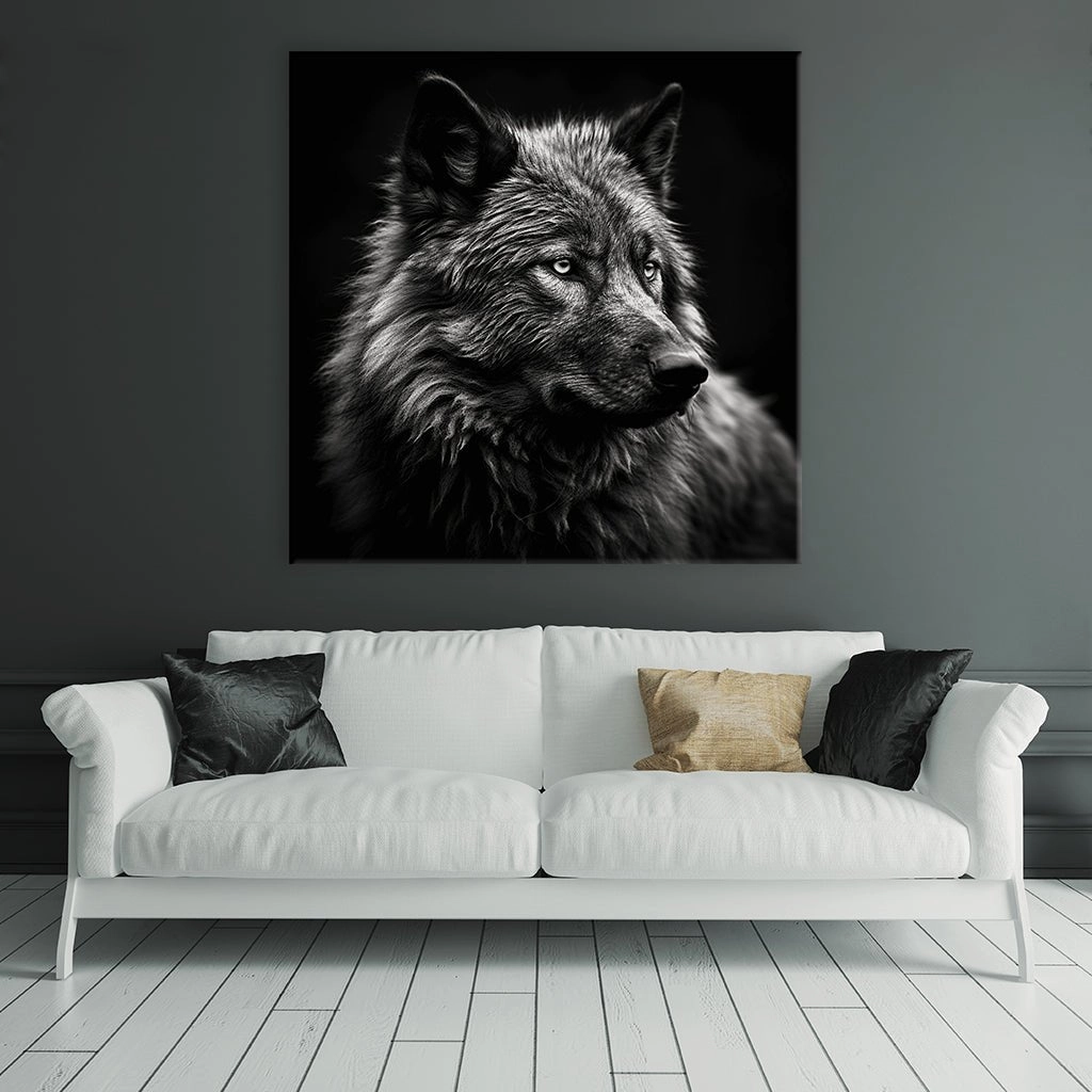Wolf Portrait by Henrivaux 